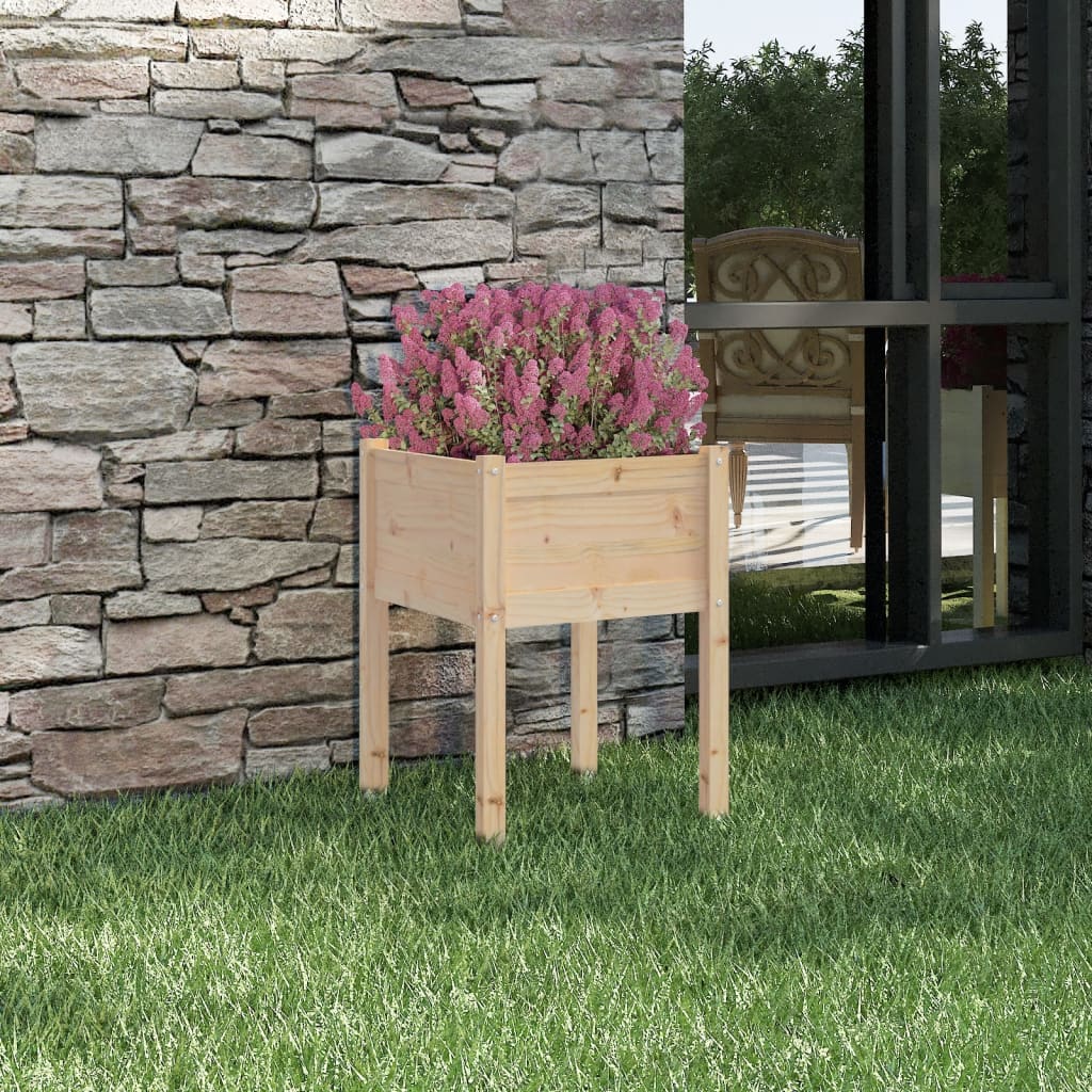 Berkfield Garden Planter 50x50x70 cm Solid Pinewood