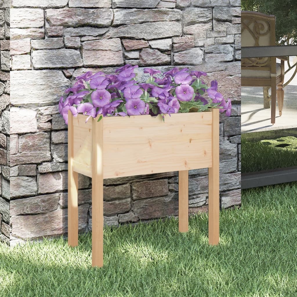 Berkfield Garden Planter 70x31x70 cm Solid Pinewood