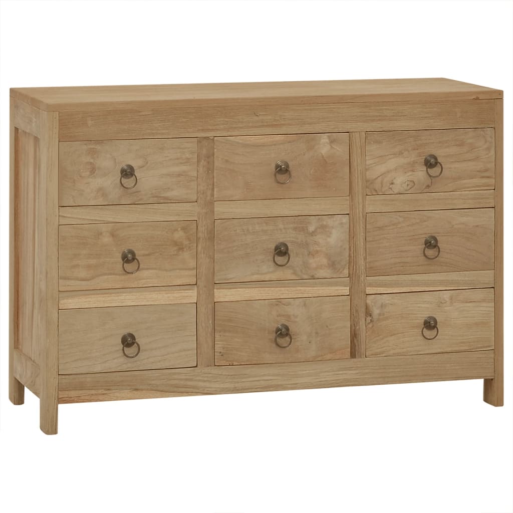 Berkfield Chest of Drawers 80x30x55 cm Solid Wood Teak