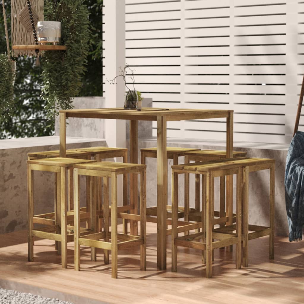 Berkfield Bar Table 110x100x110 cm Impregnated Pinewood
