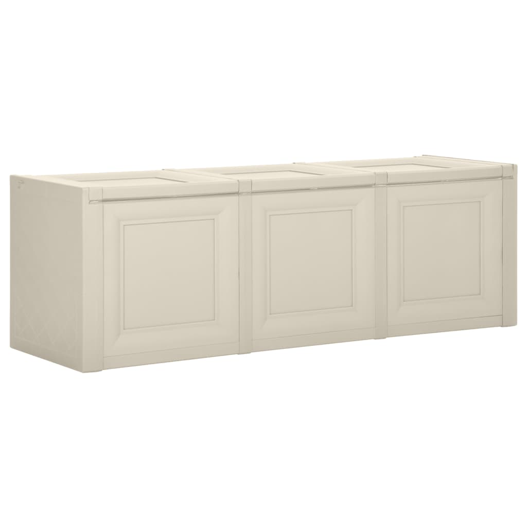 Berkfield Cushion Box Vanilla Ice 125x40x42 cm 130 L
