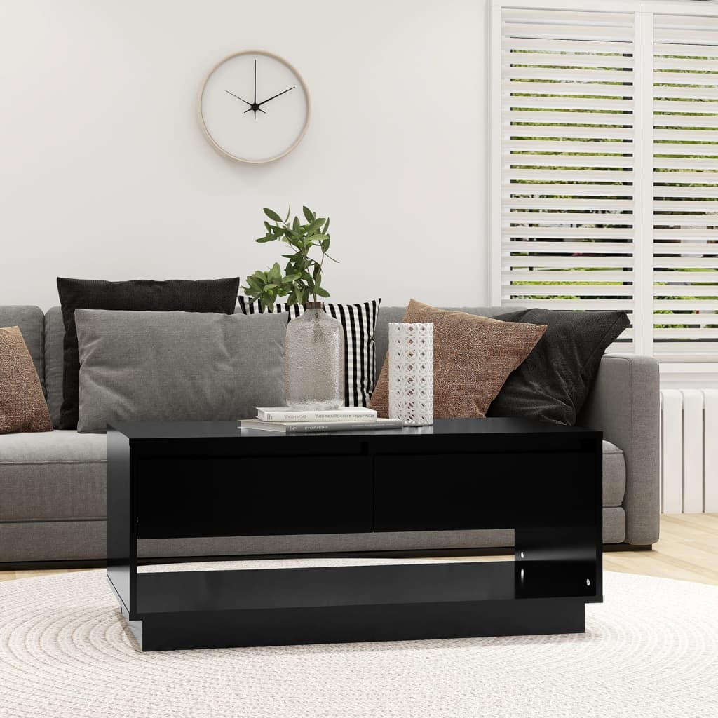 Berkfield Coffee Table Black 102.5x55x44 cm Engineered Wood