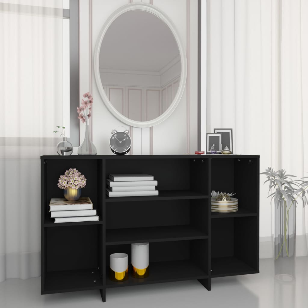 Berkfield Sideboard Black 120x30x75 cm Engineered Wood
