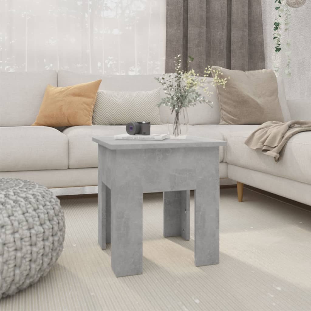 Berkfield Coffee Table Concrete Grey 40x40x42 cm Engineered Wood