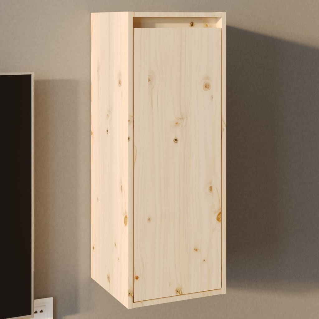 Berkfield Wall Cabinet 30x30x80 cm Solid Wood Pine