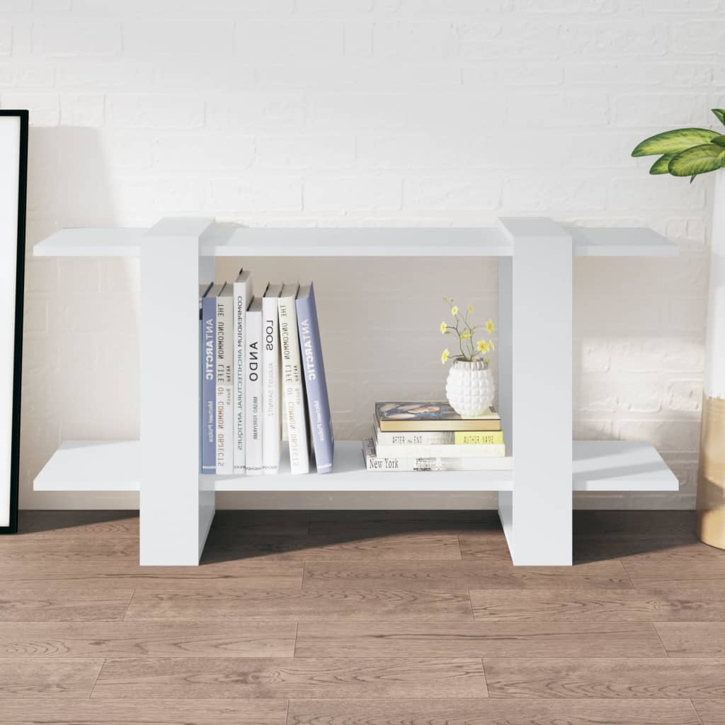 Berkfield Book Cabinet White 100x30x51 cm Engineered Wood