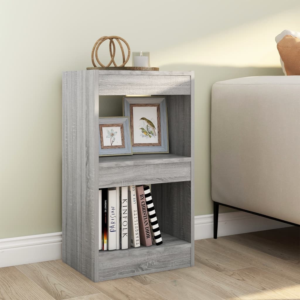 Berkfield Book Cabinet/Room Divider Grey Sonoma 40x30x72 cm