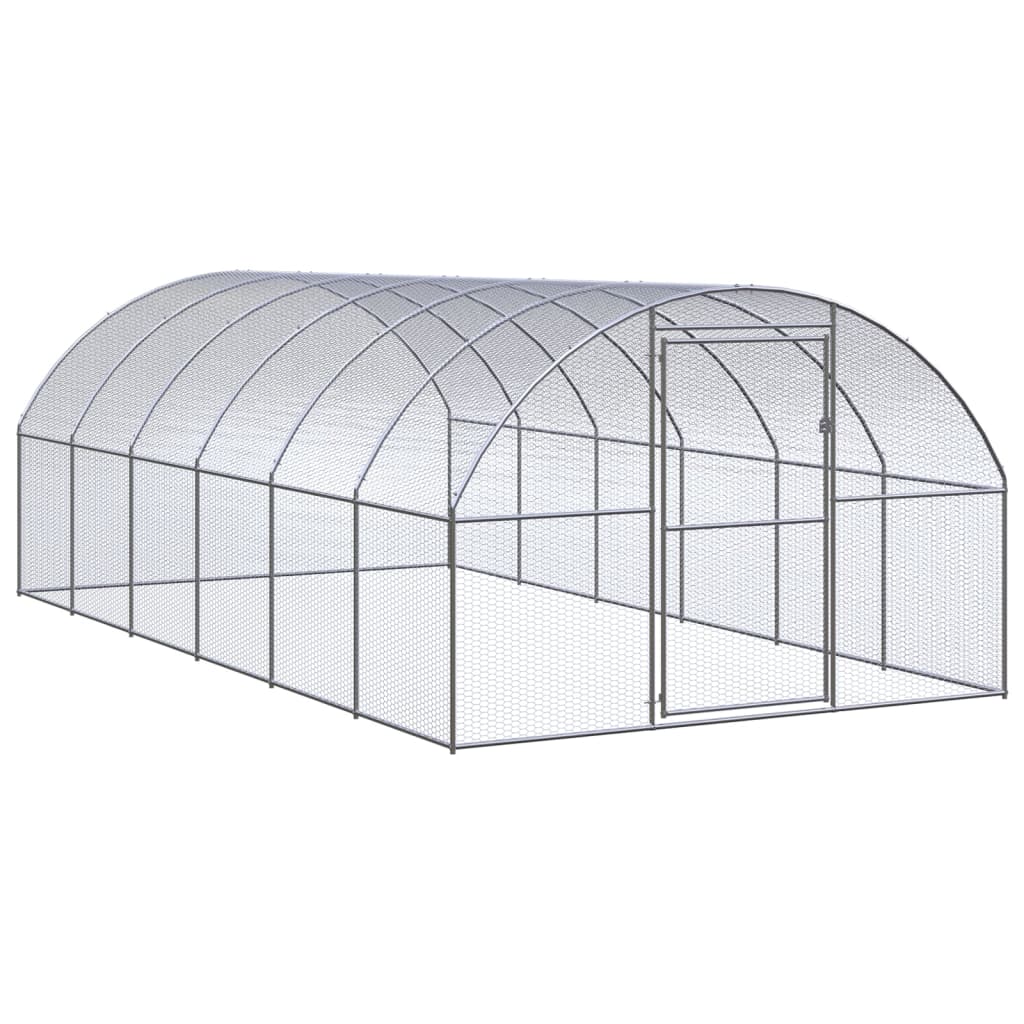 Berkfield Outdoor Chicken Coop 3x6x2 m Galvanised Steel