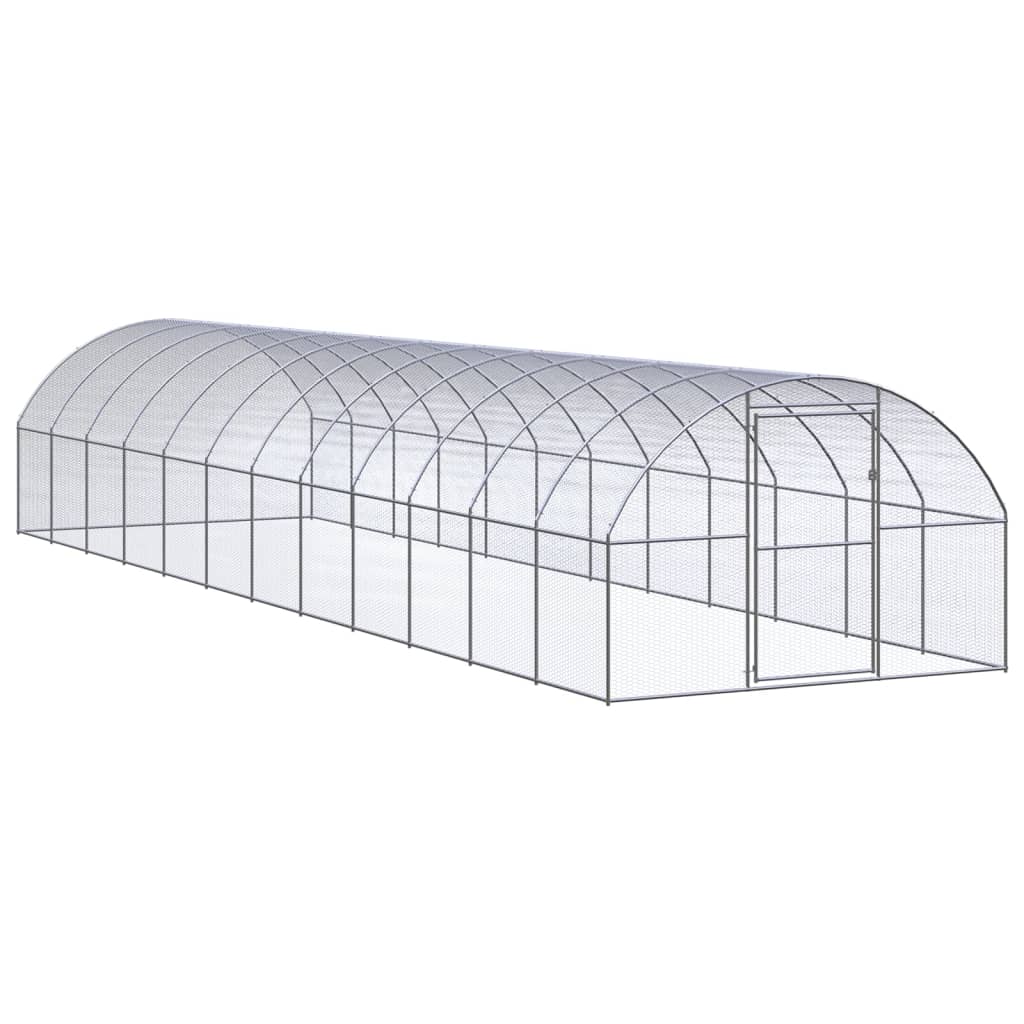 Berkfield Outdoor Chicken Coop 3x12x2 m Galvanised Steel