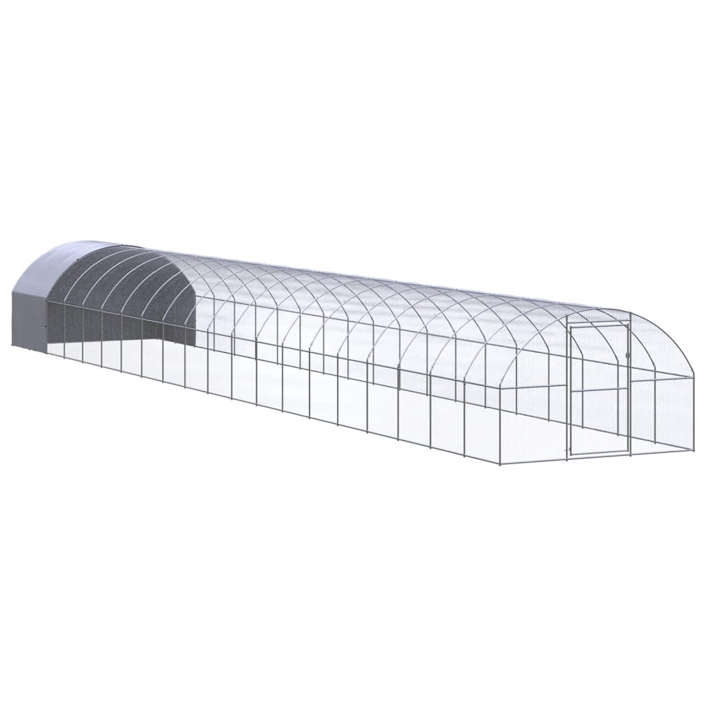 Berkfield Outdoor Chicken Coop 3x20x2 m Galvanised Steel