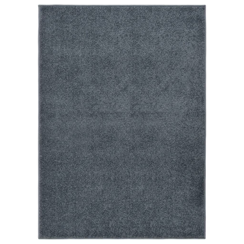 Berkfield Rug Short Pile 140x200 cm Anthracite