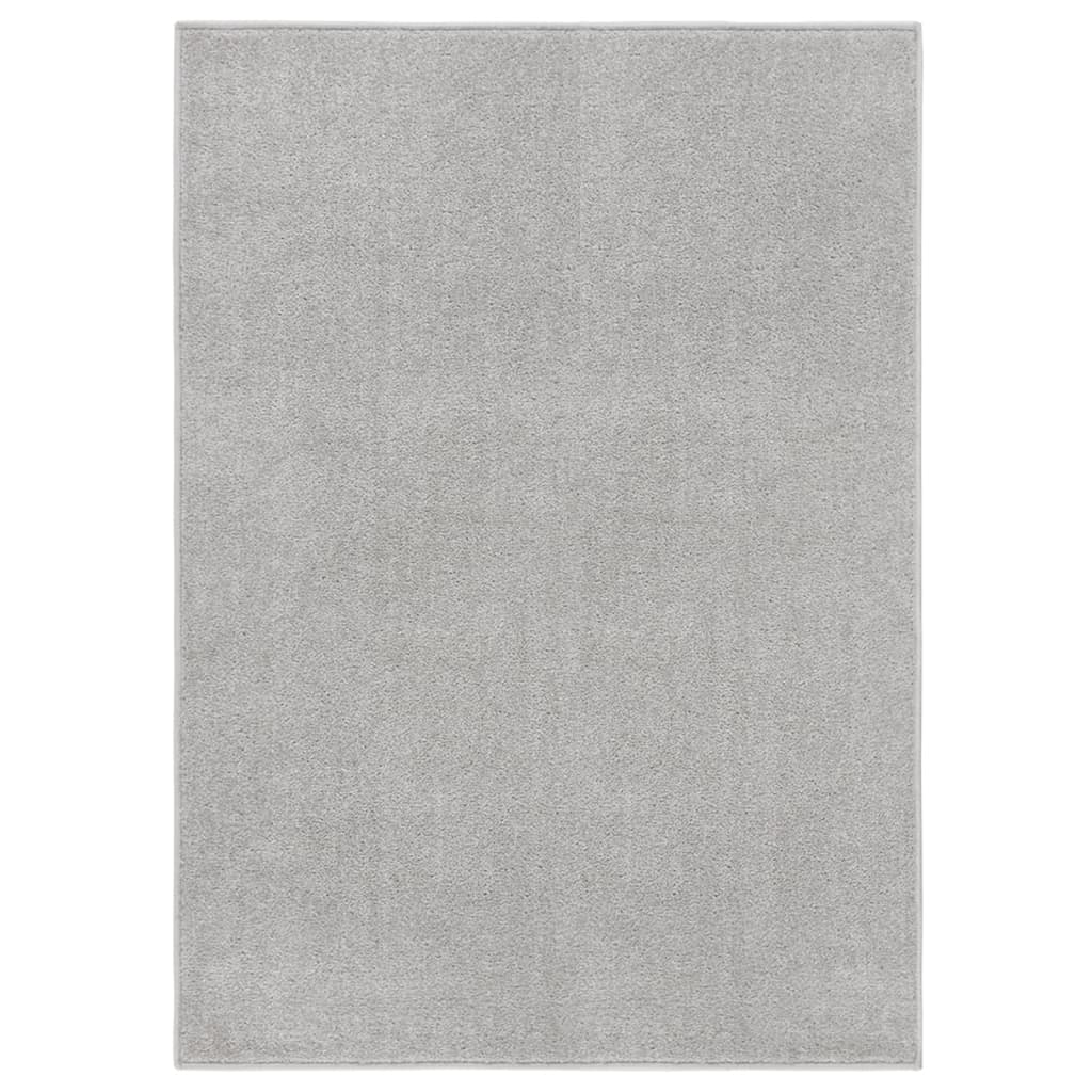 Berkfield Rug Short Pile 140x200 cm Light Grey