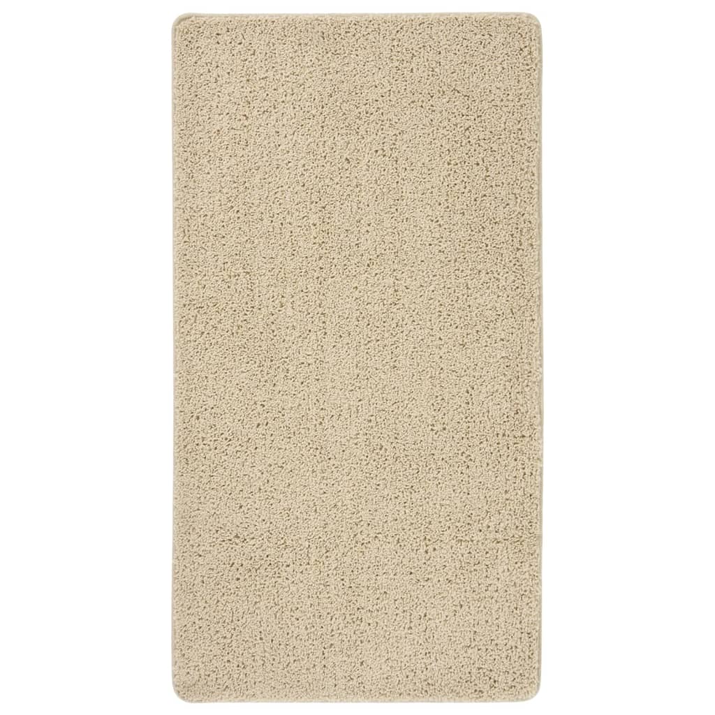 Berkfield Shaggy Rug Cream 80x150 cm Anti Slip