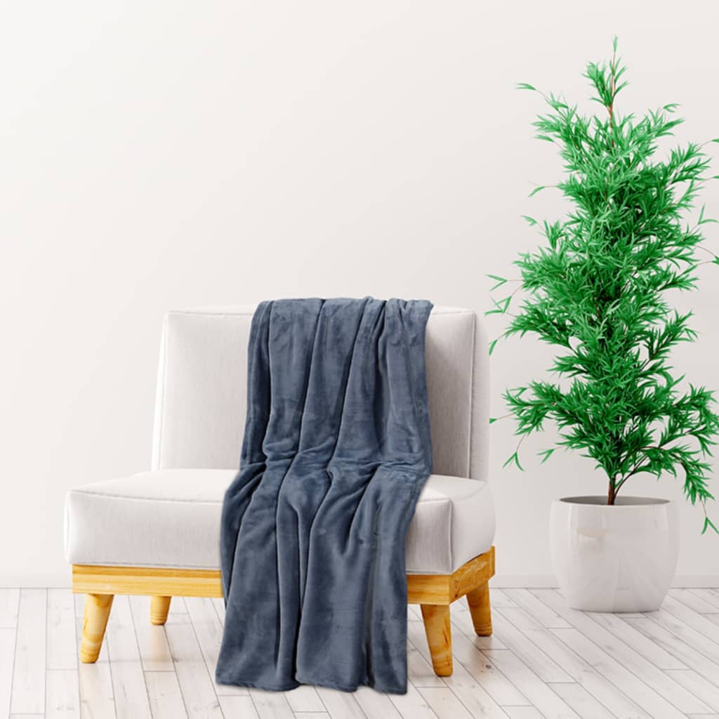 Berkfield Blanket Ultimate Grey 130x170 cm Polyester