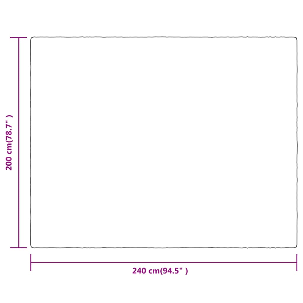 Berkfield Blanket Cream 200x240 cm Polyester