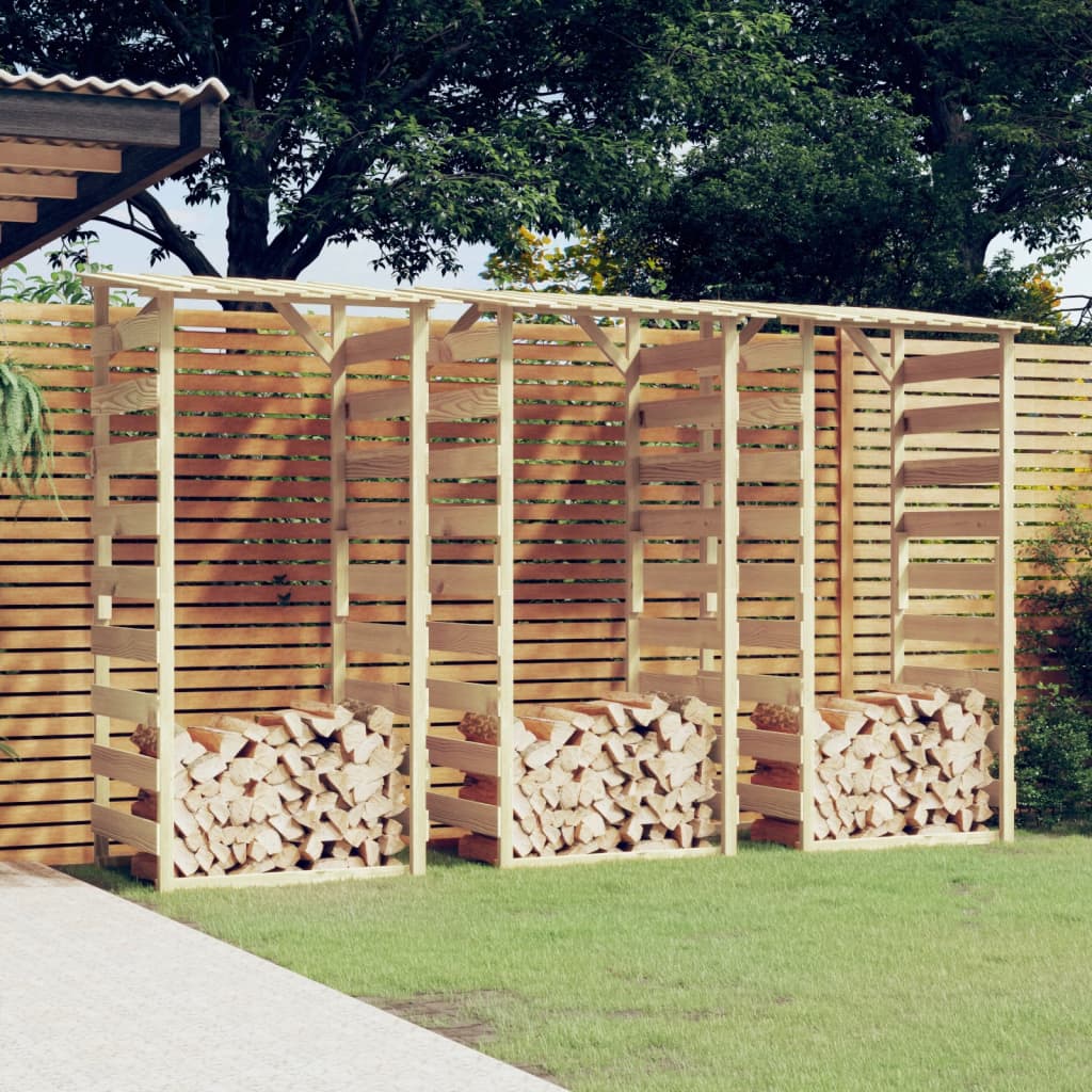 Berkfield Pergolas with Roofs 3 pcs 100x90x200 cm Impregnated Pinewood