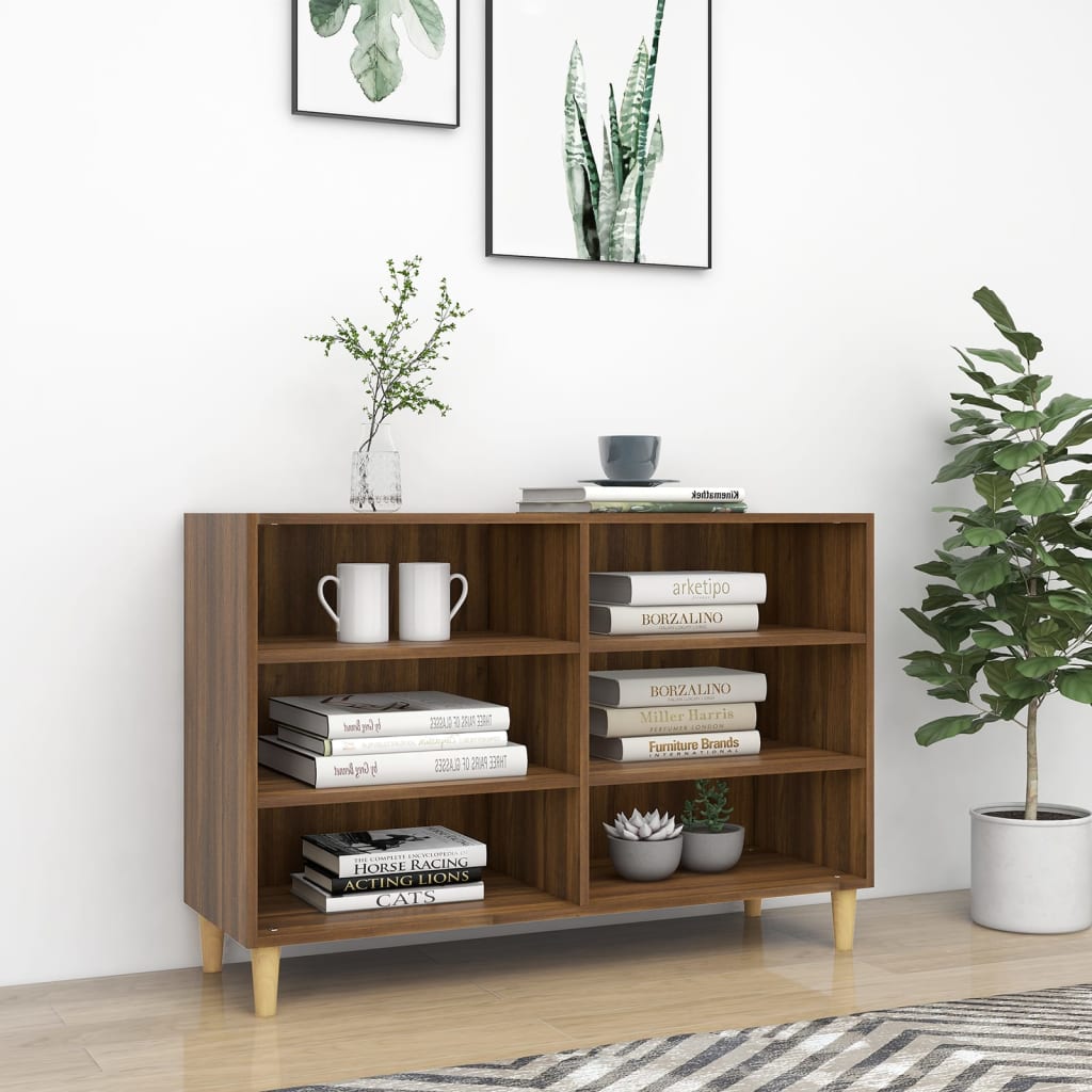 Berkfield Sideboard Brown Oak 103.5x35x70 cm Engineered Wood