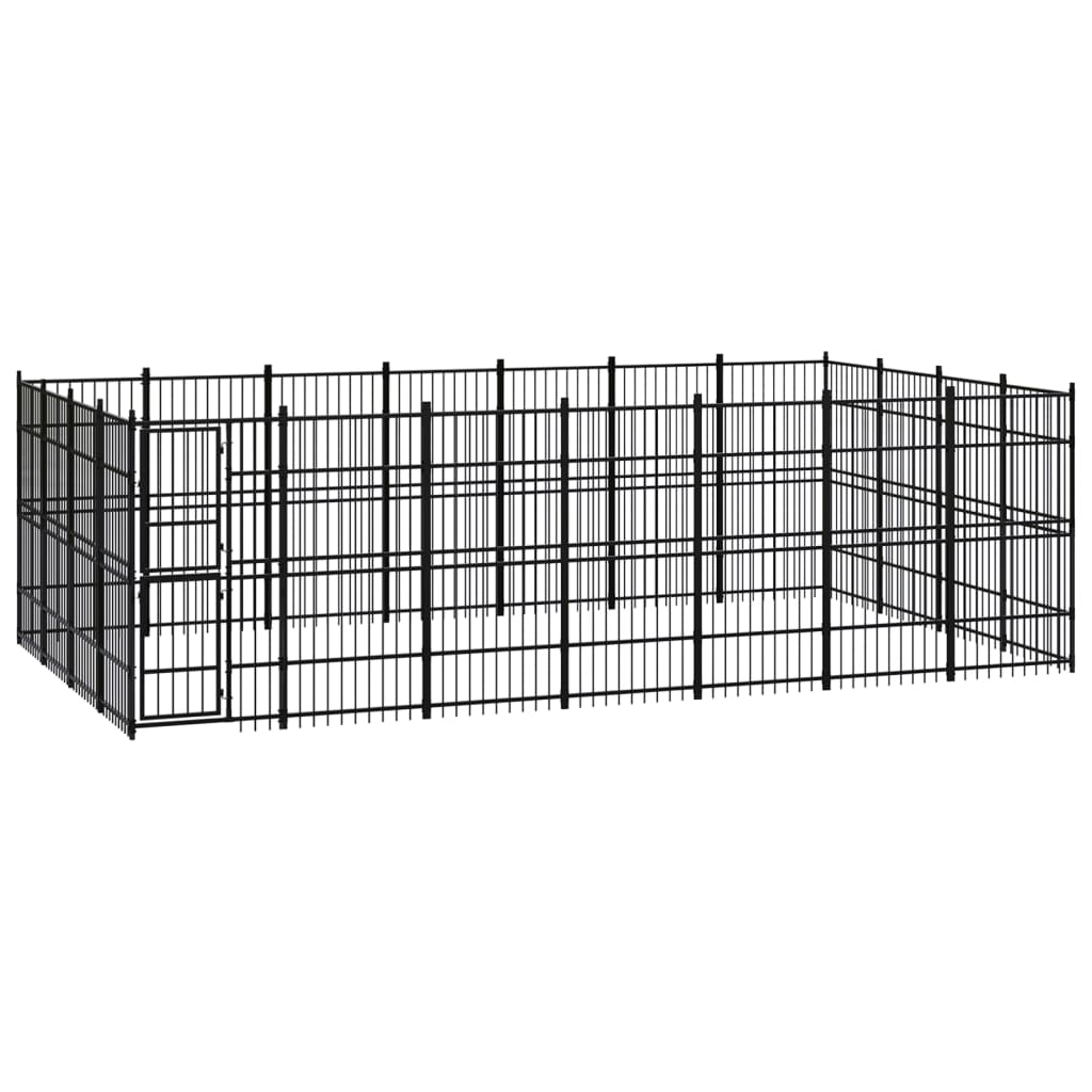 Berkfield Outdoor Dog Kennel Steel 25.8 m�__