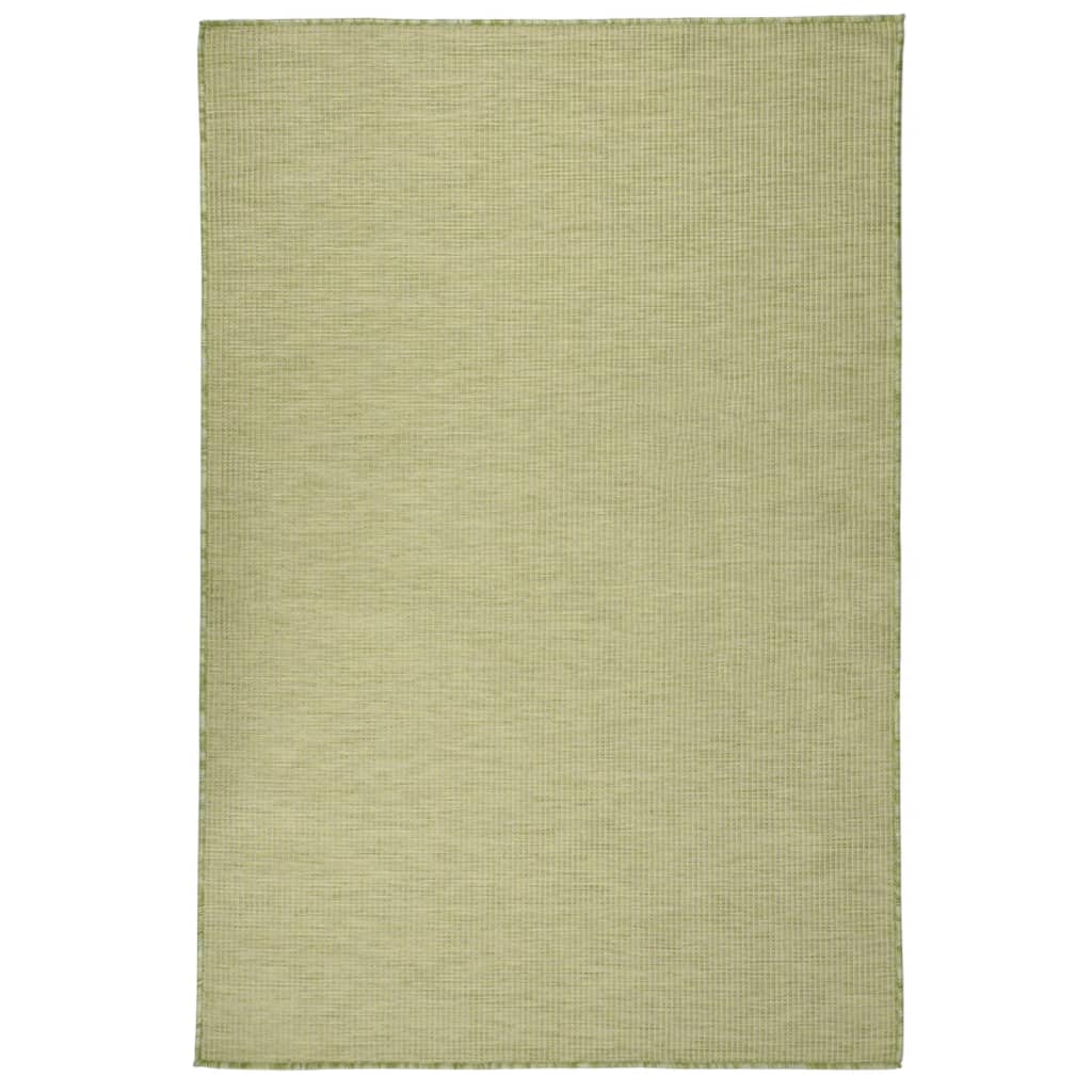 Berkfield Outdoor Flatweave Rug 120x170 cm Green