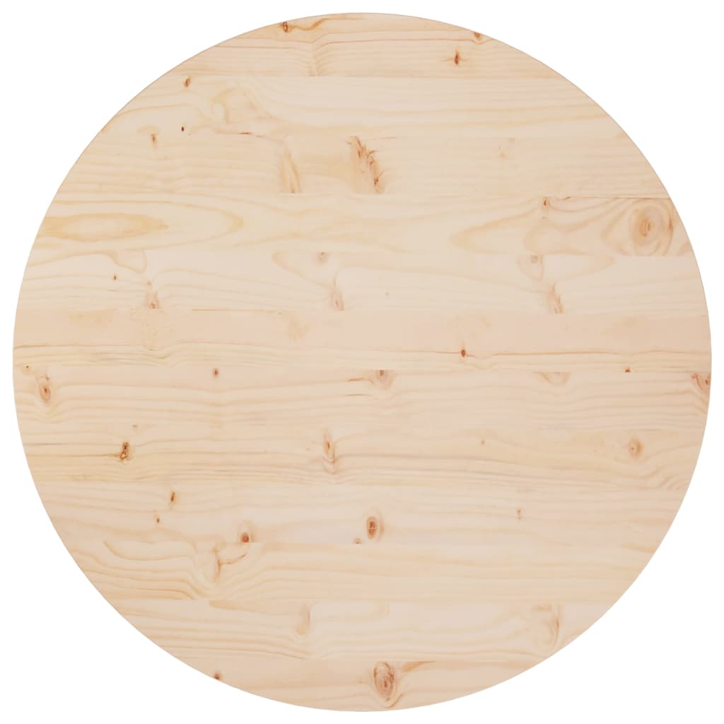 Berkfield Table Top �_�”�_80x2.5 cm Solid Wood Pine