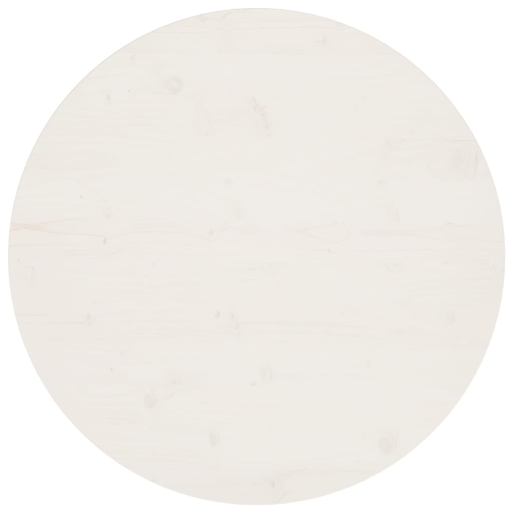 Berkfield Table Top White �_�”�_80x2.5 cm Solid Wood Pine