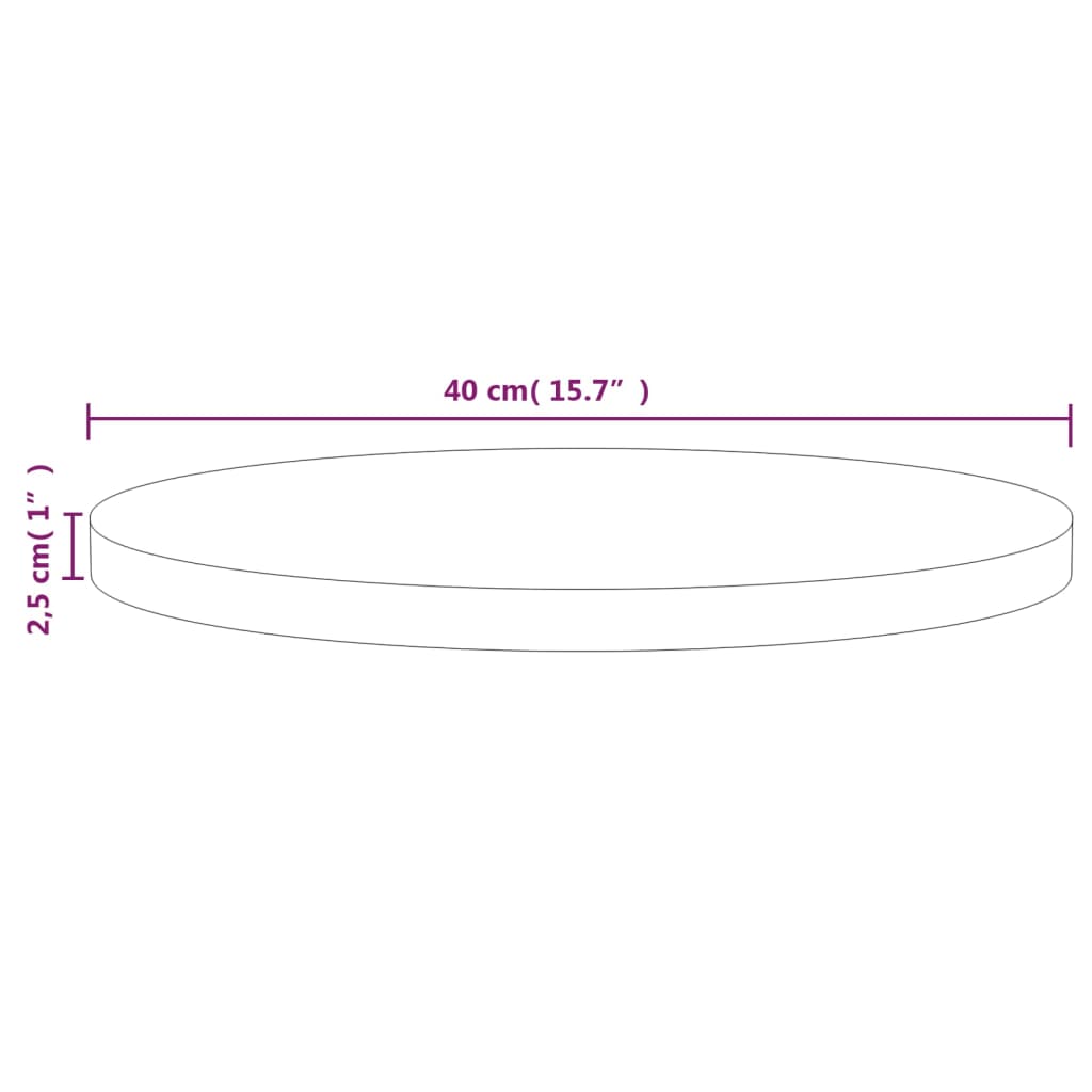 Berkfield Table Top Grey �_�”�_40x2.5 cm Solid Wood Pine