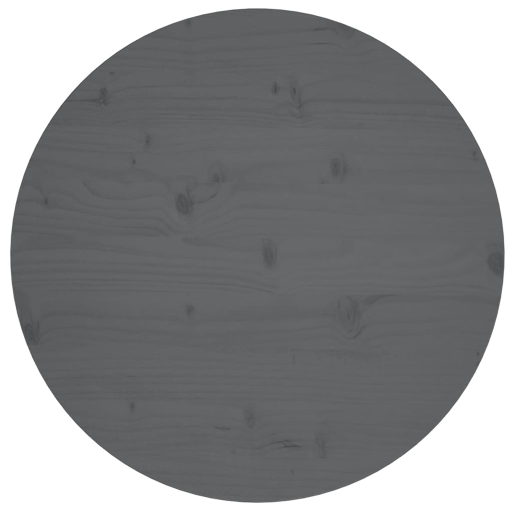 Berkfield Table Top Grey �_�”�_60x2.5 cm Solid Wood Pine