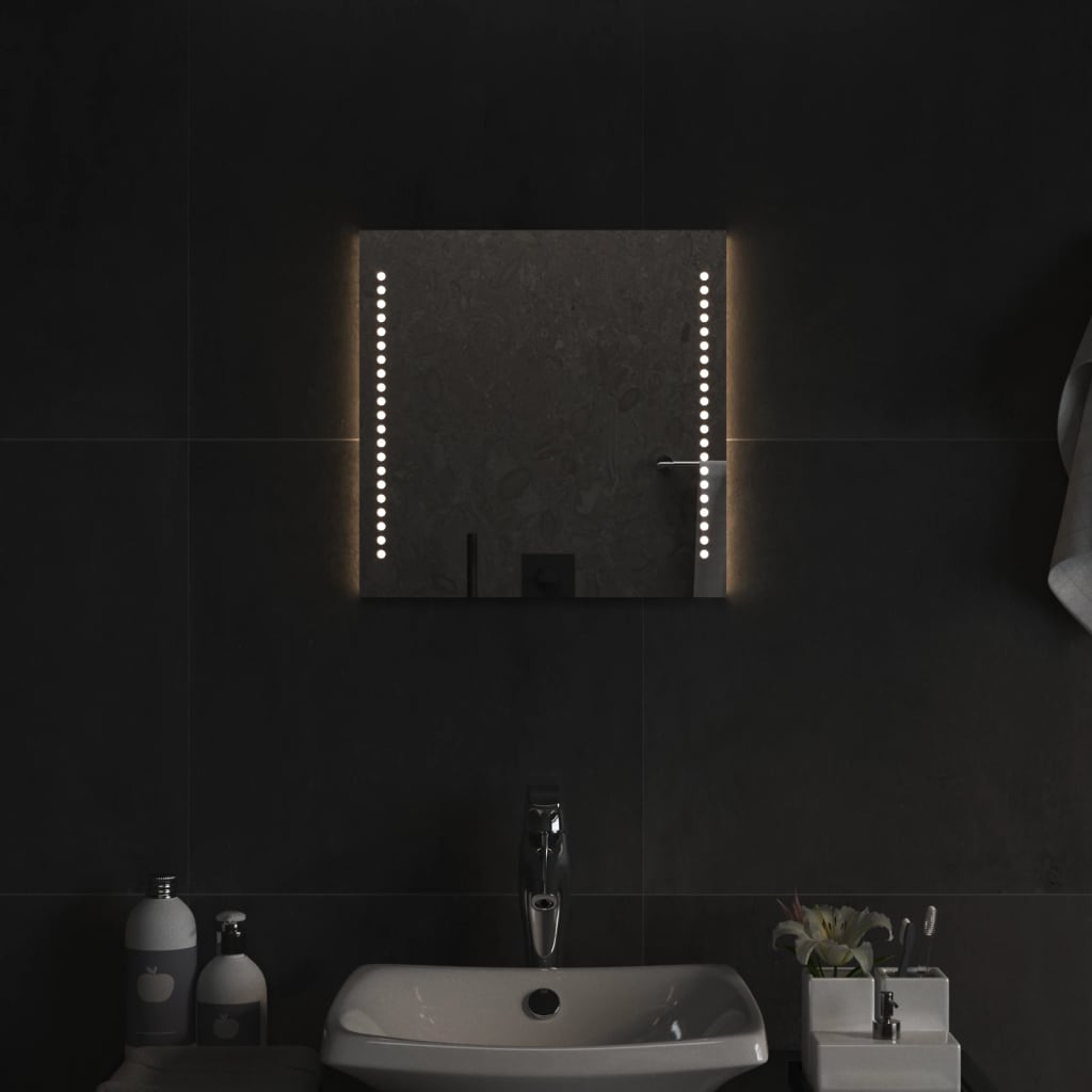 Berkfield LED Bathroom Mirror 40x40 cm