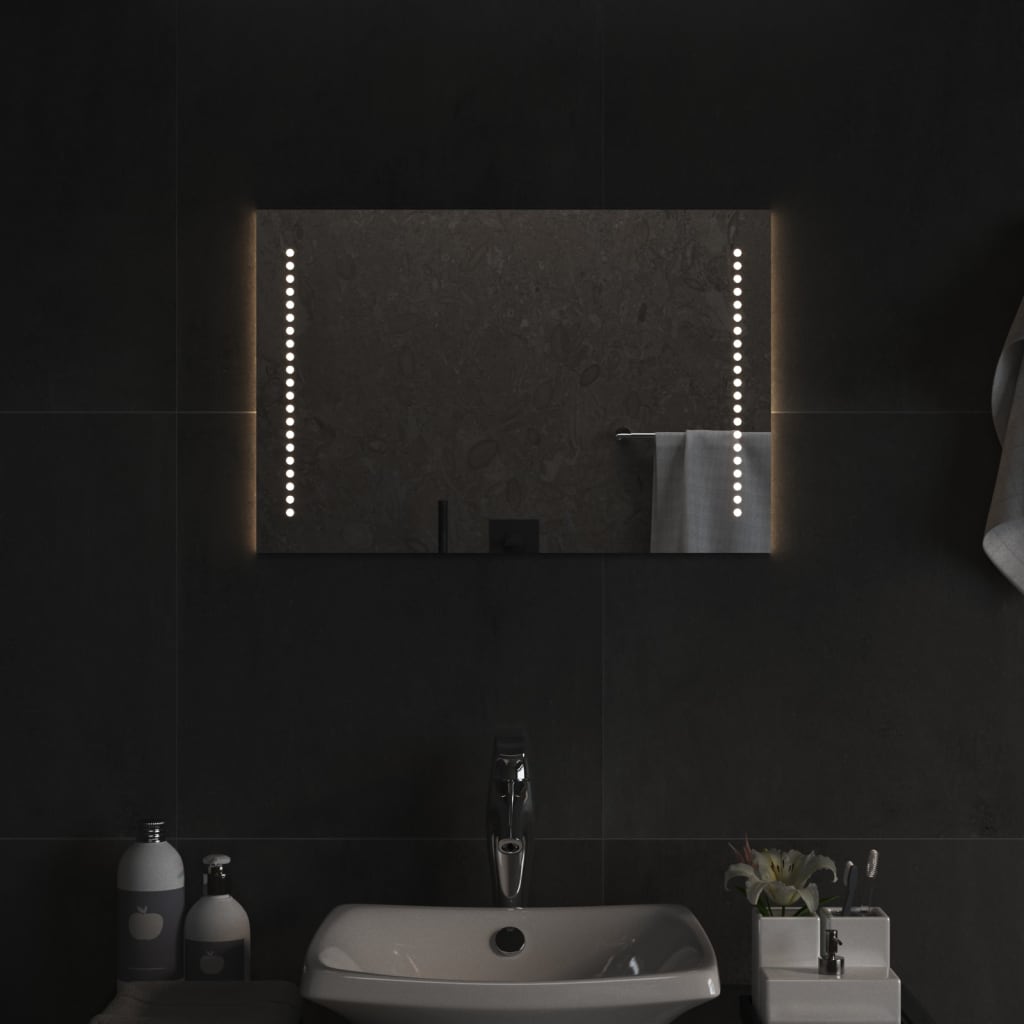 Berkfield LED Bathroom Mirror 60x40 cm