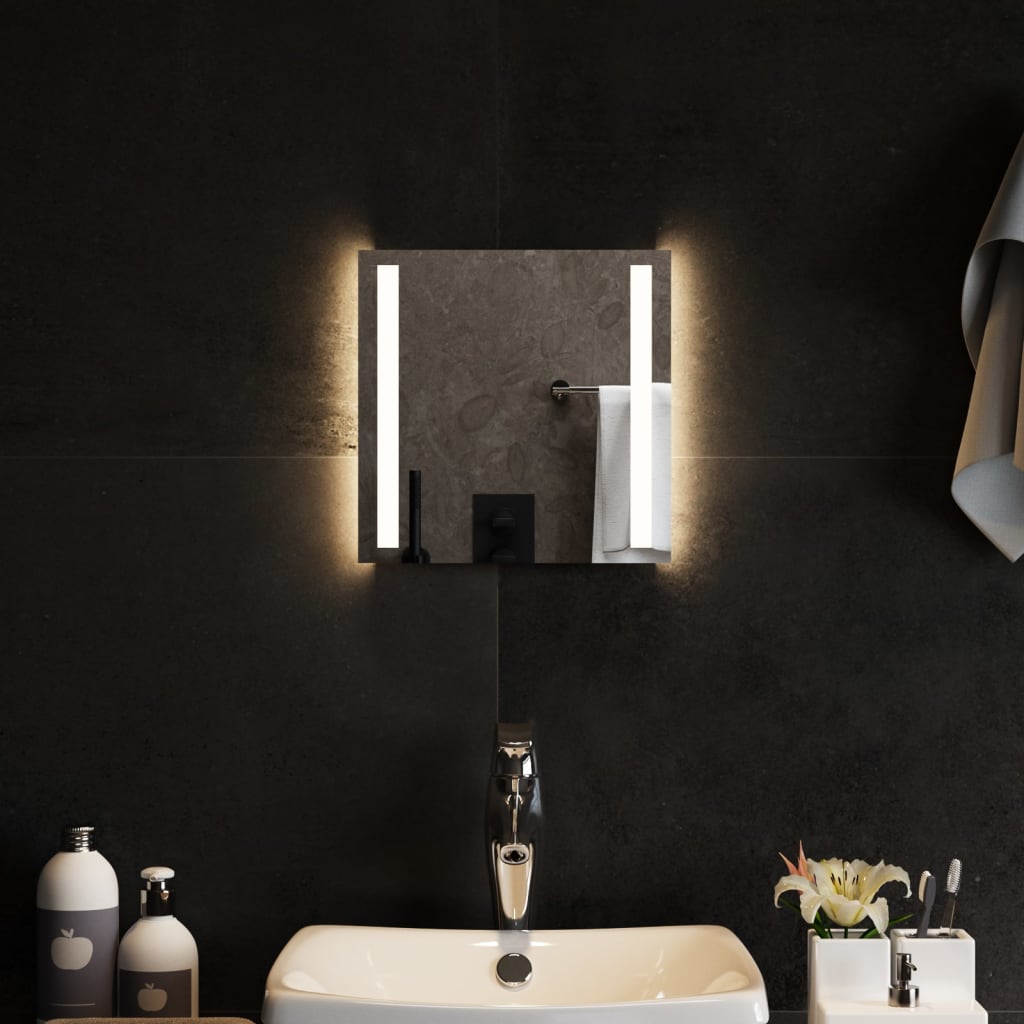 Berkfield LED Bathroom Mirror 30x30 cm