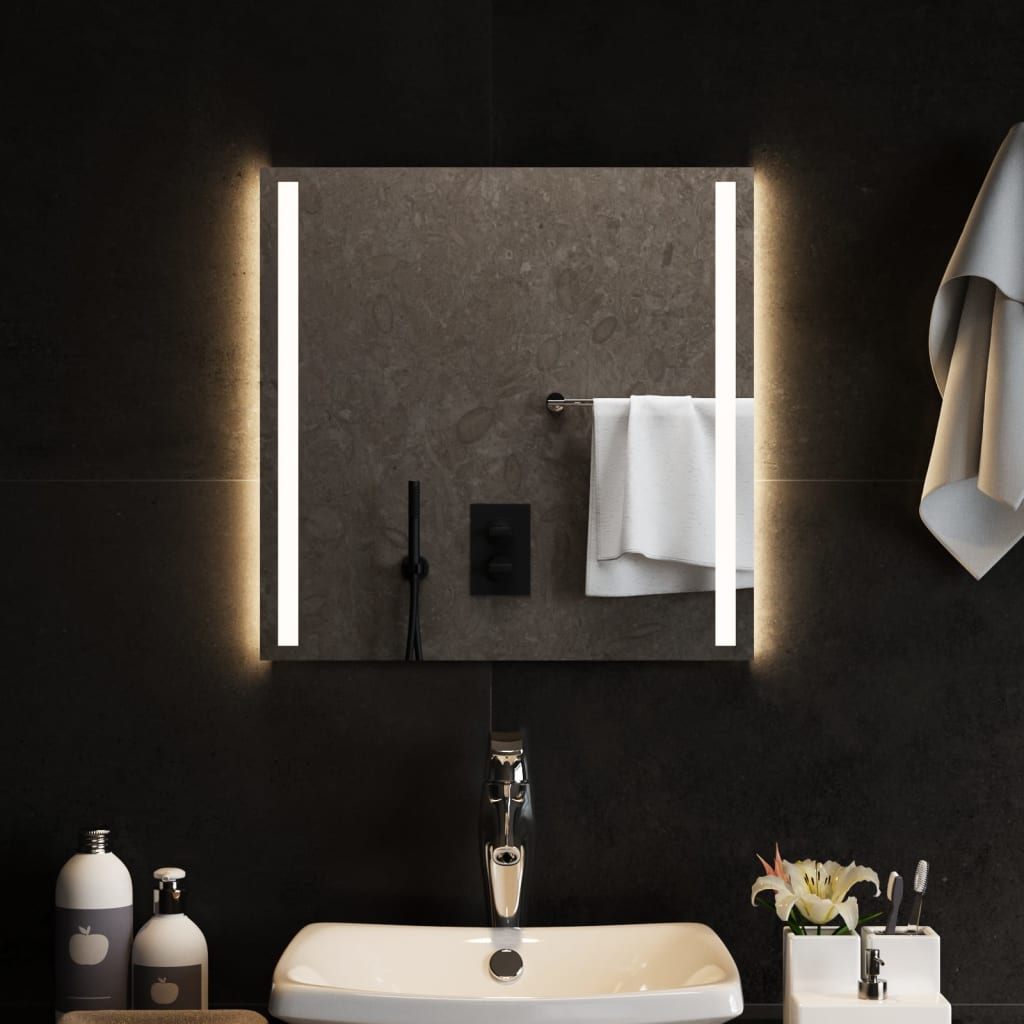 Berkfield LED Bathroom Mirror 50x50 cm
