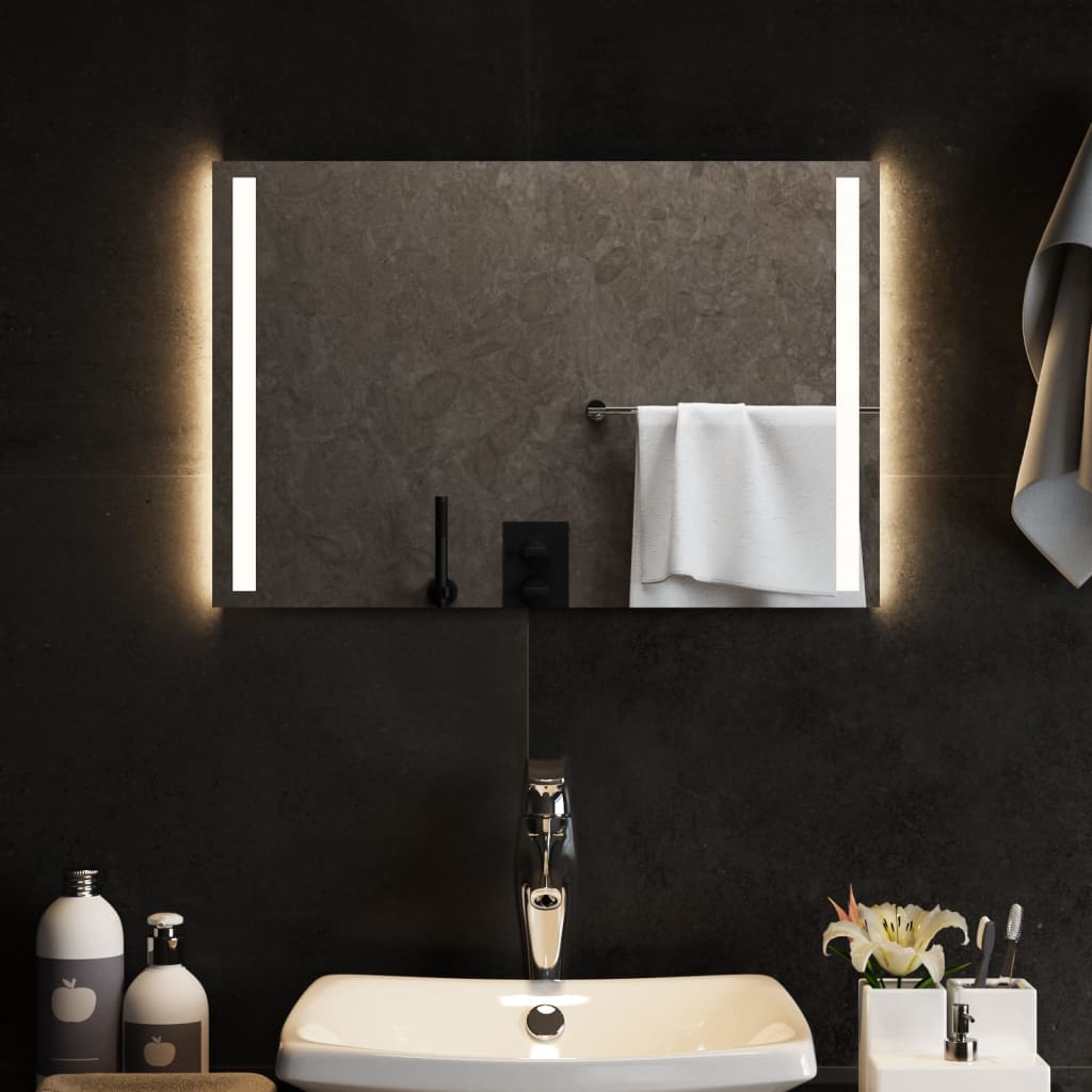 Berkfield LED Bathroom Mirror 60x40 cm