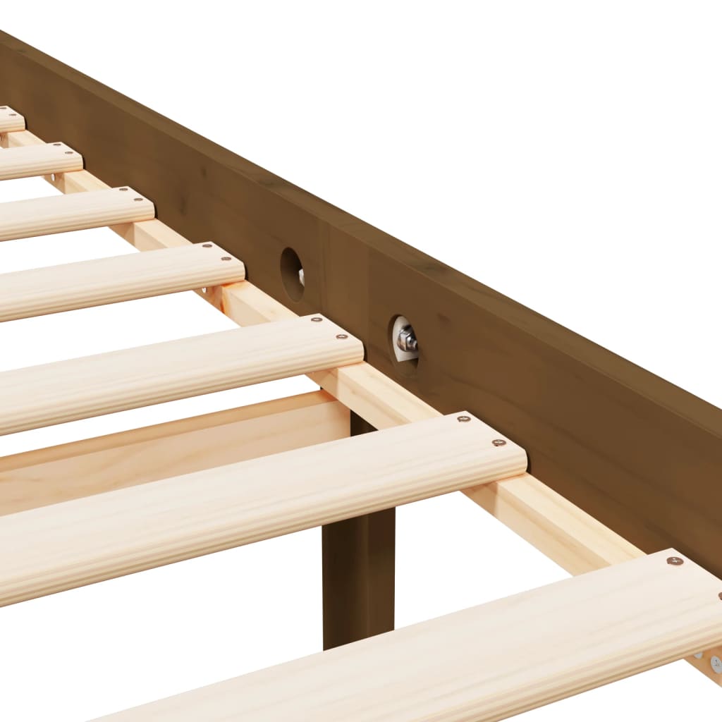 Berkfield Bed Frame Honey Brown 160x200 cm Solid Wood Pine