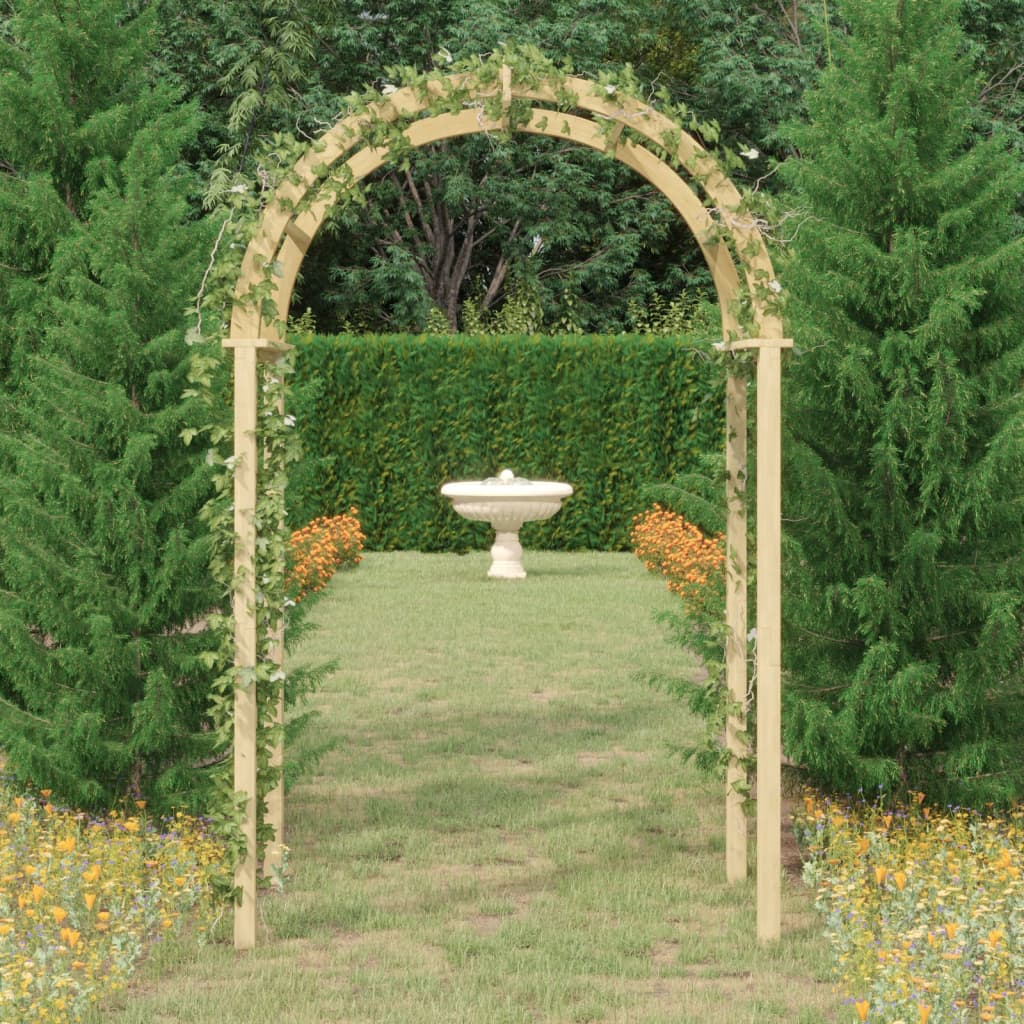 Berkfield Arch 141x97x243 cm Impregnated Solid Wood Pine