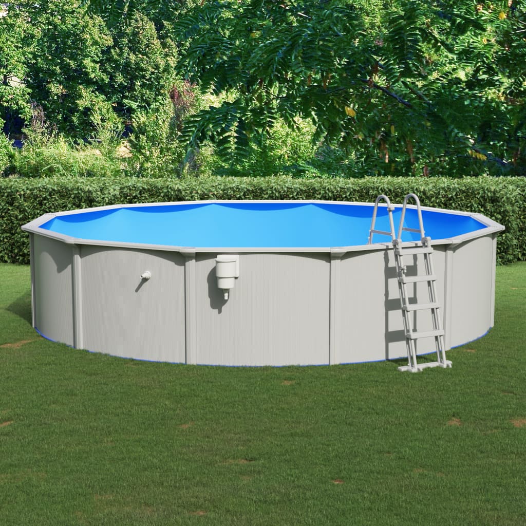Berkfield Swimming Pool with Safety Ladder 550x120 cm
