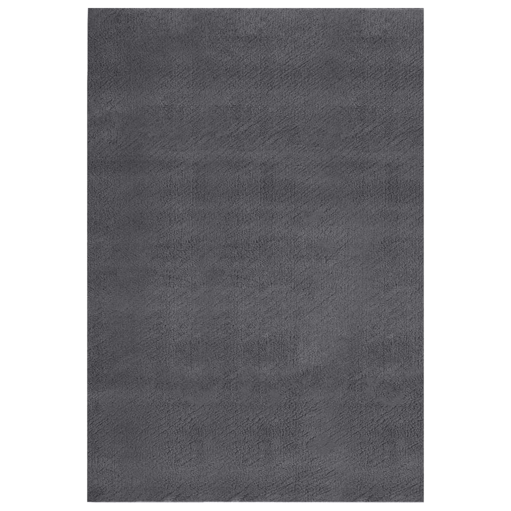 Berkfield Washable Rug Soft Shaggy 200x290 cm Anti Slip Anthracite