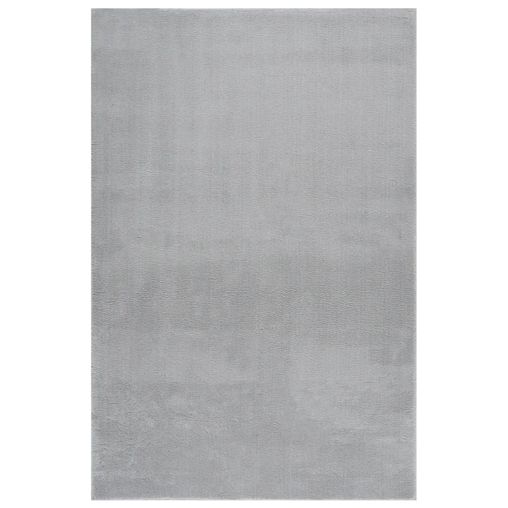 Berkfield Washable Rug Soft Shaggy 200x290 cm Anti Slip Grey