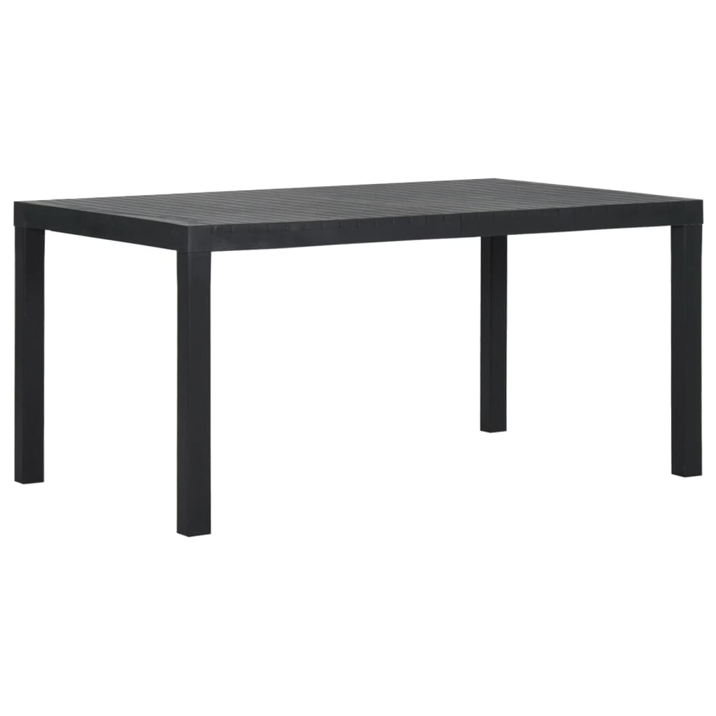 Berkfield Garden Table 150x90x72 cm PP Anthracite