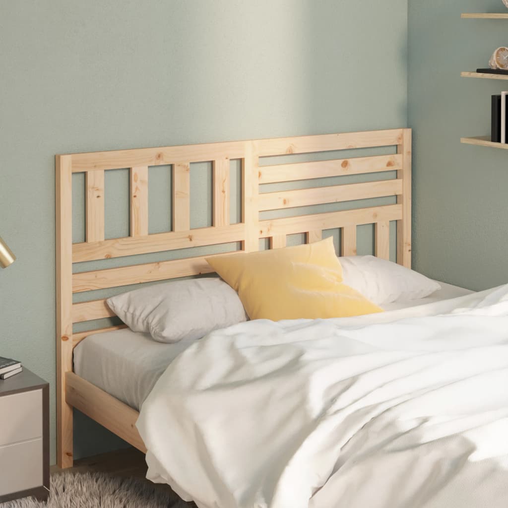 Berkfield Bed Headboard 126x4x100 cm Solid Wood Pine