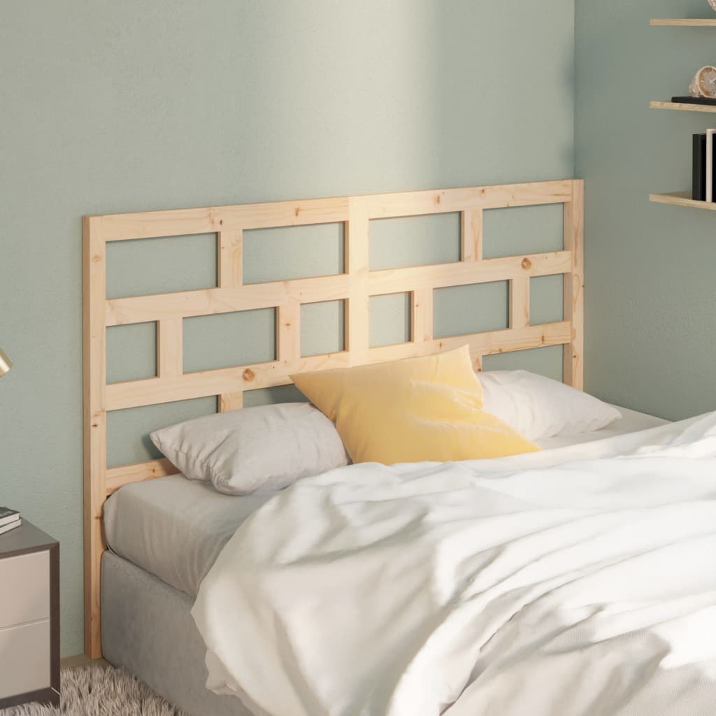 Berkfield Bed Headboard 126x4x100 cm Solid Wood Pine