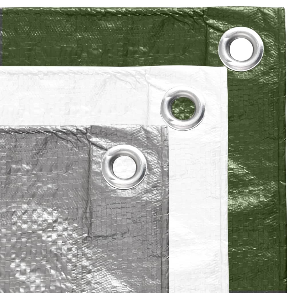 Berkfield Tarpaulin 90 g/m�__ 8x10 m Green HDPE