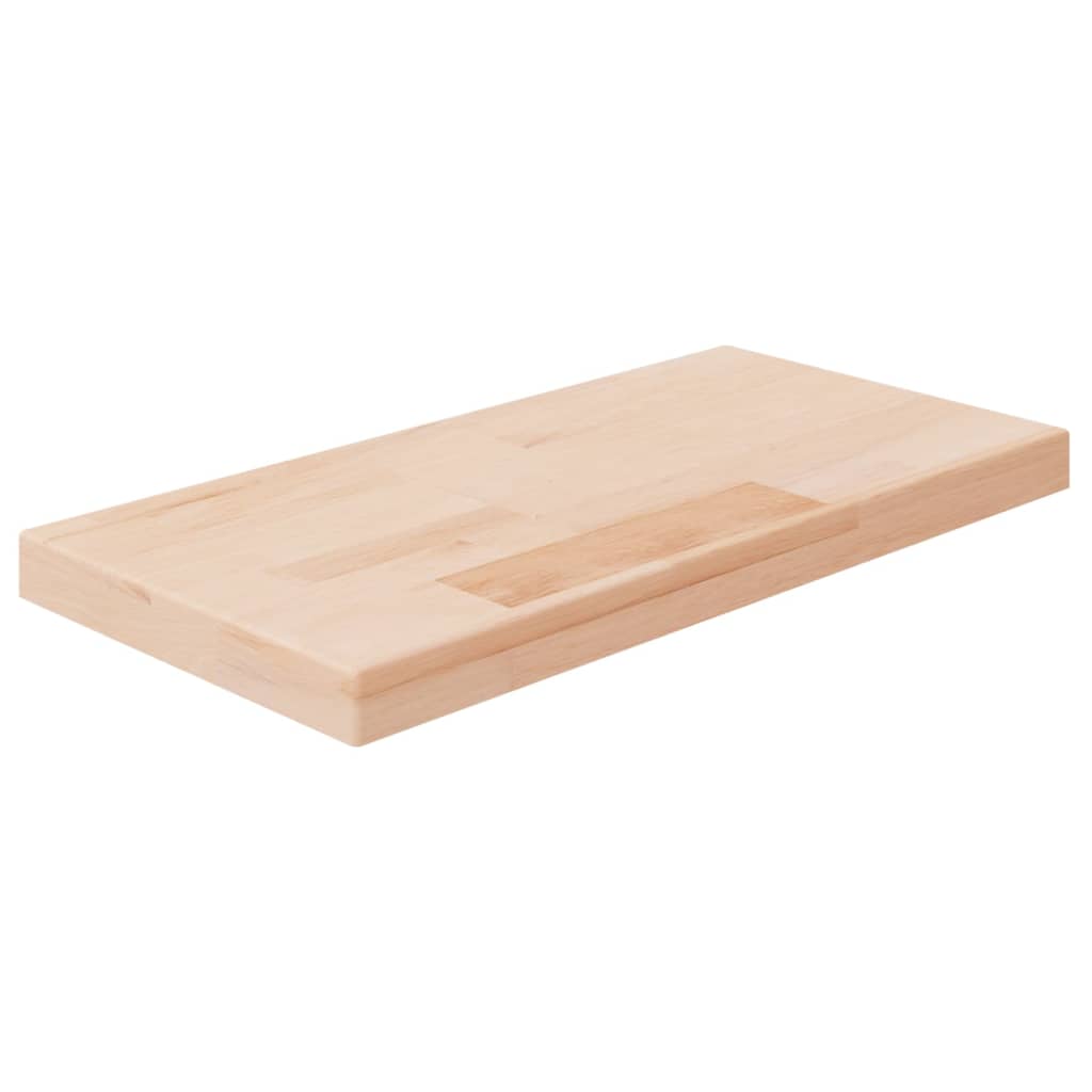 Berkfield Shelf Board 40x20x2.5 cm Untreated Solid Wood Oak