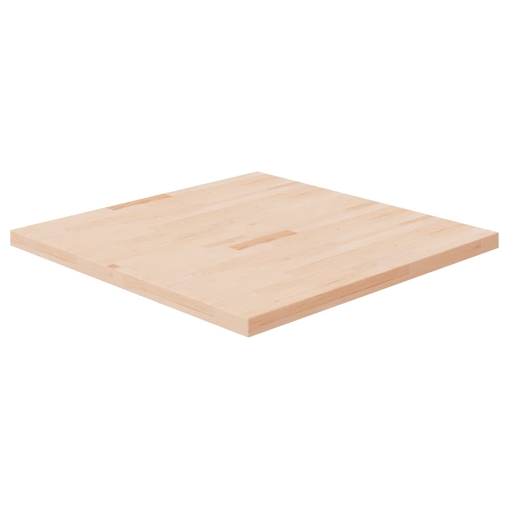 Berkfield Square Table Top 90x90x4 cm Untreated Solid Wood Oak