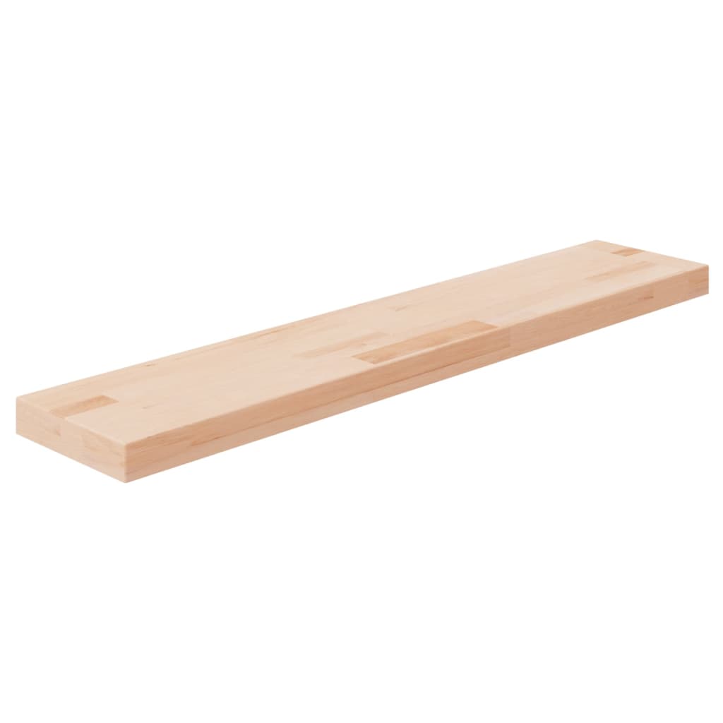 Berkfield Shelf Board 100x20x4 cm Untreated Solid Wood Oak