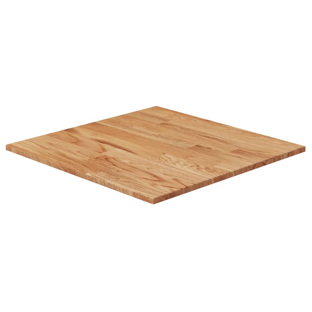 Berkfield Square Table Top Light Brown 60x60x1.5cm Treated Solid Wood Oak