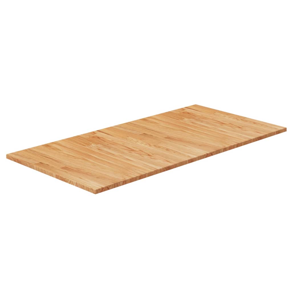 Berkfield Bathroom Countertop Light Brown 100x50x1.5cm Treated Solid Wood