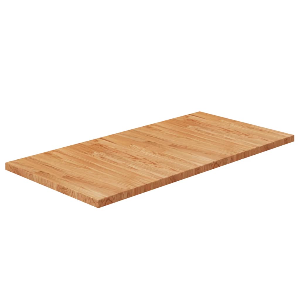 Berkfield Bathroom Countertop Light Brown 100x50x2.5cm Treated Solid Wood