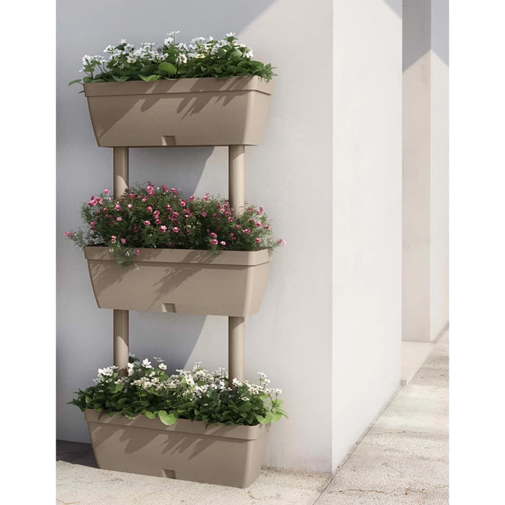Berkfield Garden Planter 6 pcs 100 cm Taupe