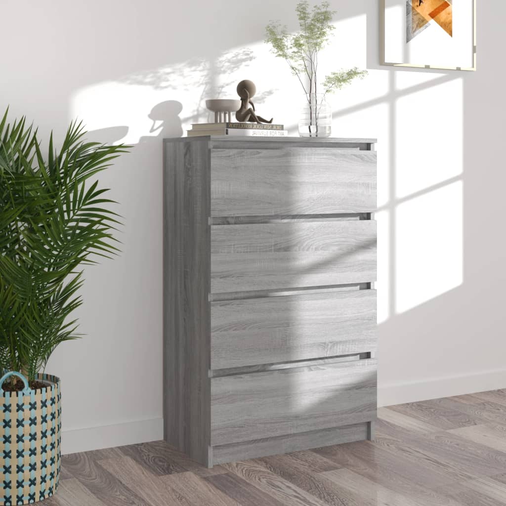 Berkfield Sideboard Grey Sonoma 60x35x98.5 cm Engineered Wood