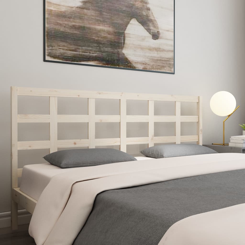 Berkfield Bed Headboard 185.5x4x100 cm Solid Wood Pine